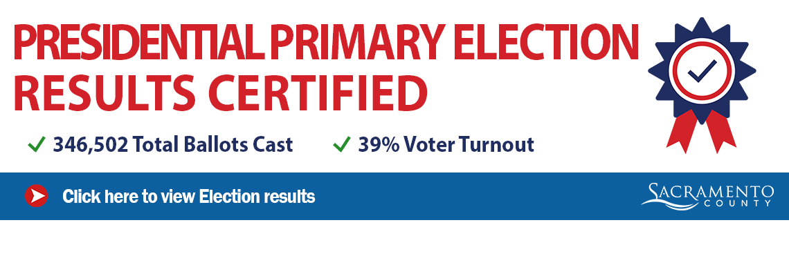 March 5, 2024 Presidential Primary Election Certified! Click here to view the final results.